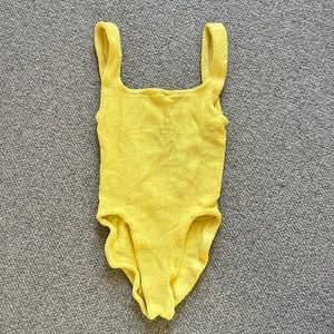 Classic yellow Hunza G one piece